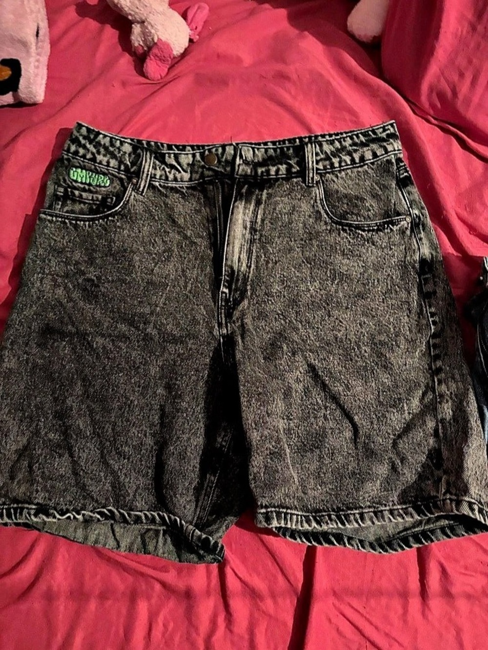 Copper Girls Black Denim Shorts Size 14